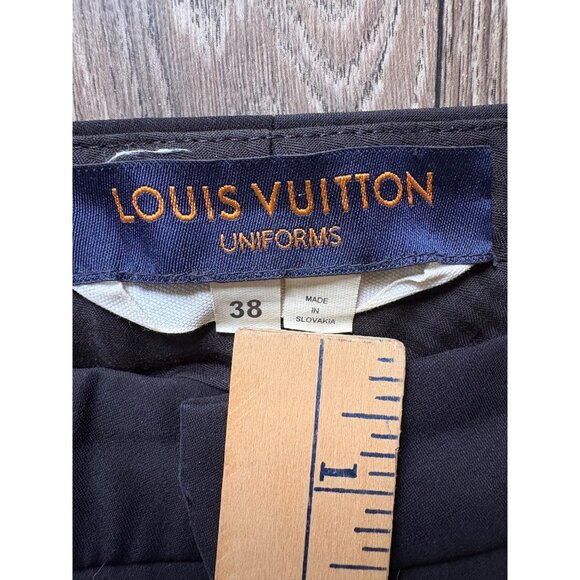 Louis Vuitton Uniform Dress Pants Women’s EU 38 Black Straight Career - Picture 11 of 13